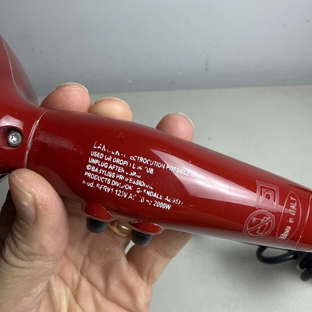 Babyliss Pro Nano Titanium Volare V1 Hair Dryer Blower Full SZ Red Ferrari